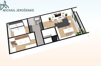 Nabízím k dlouhodobému pronájmu světlý a prostorný byt 3+kk,