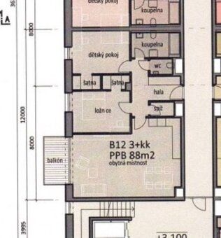 RK NEVOLAT. Pronájem nového bytu 3+kk s balkonem a parkování