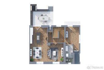 Ev.č. 01099 Nabízíme dvoupodlažní podsklepený rodinný dům 5+