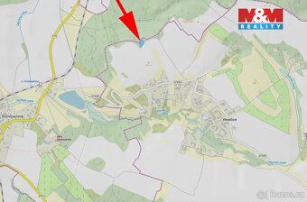 Nabízíme na prodej louku s porostem stromů o rozloze 1683 m²