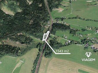 100m2 pozemek v Mostech u Jablunkova. Přístupová cesta úřadu
