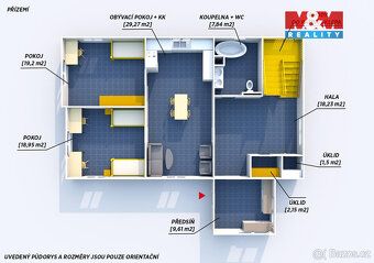 K prodeji třípodlažní rodinný dům s garáží, na pozemku o vel