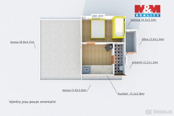 Na prodej zděná chata s terasou o podlahové ploše 67 m² s vl