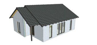 - nizkoenergeticka stavba, stitek B - pudorys 8x10....80m2 -