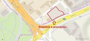 Nabízím k pronájmu atraktivní komerční pozemek o rozloze 848