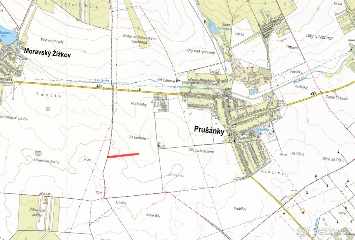 V katastrálním území Prušánky nabízím k prodeji pozemky ve v