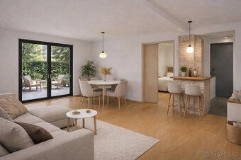 Nabízíme k prodeji světlý ateliér o dispozici 2+kk (47 m²) s