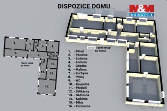 Prodej rodinného domu v Bohuslavicích u Zlína. Prostorná, čá