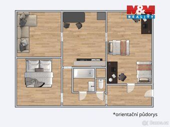 Nabízíme k prodeji byt 3+1 v osobním vlastnictví. Byt má uži