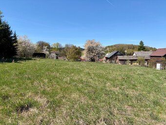 Pozemky o výměře 1.603 m2 v obci Studánka u Tachova. Pozemky