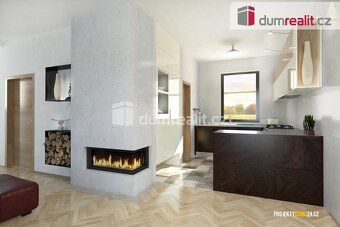 Cena včetně stavby RD, IS, příjezdové komunikace a DPH., Dum