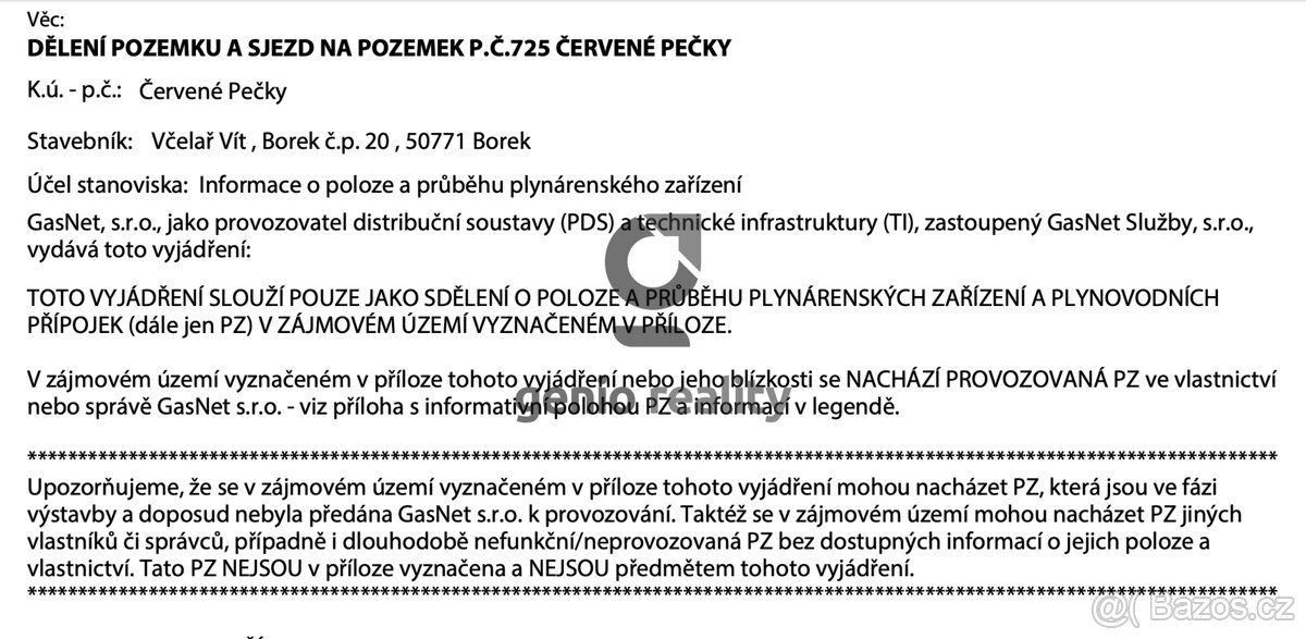 Nabízíme k prodeji samostatný pozemek v malebné obci Červené