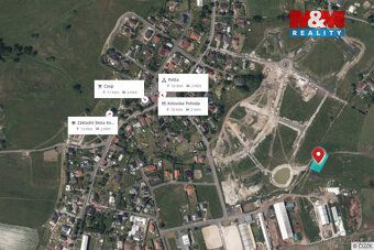 Prodej pozemku k výstavbě o ploše 1.100 m² v klidné části ob
