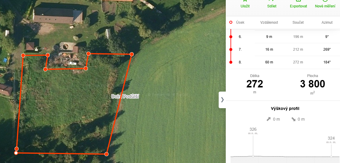 Nabízím k pronájmu rovinatý pozemek o výměře cca 3 000 m2. 5