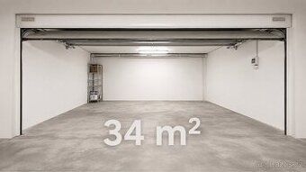 Pronájem garáže / skladu 34 m² - 2x parkovací místo.
Na Zlat