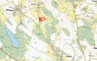 V katastrálním území Domanín u Bystřice nad Pernštejnem (obe
