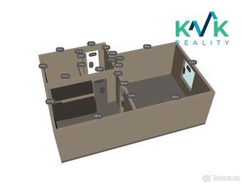 Nabízím k pronájmu útulný byt 1+1 o celkové ploše 40 m², sit