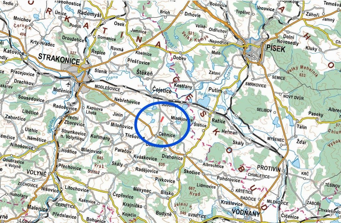 V katastrálním území Cehnice v okrese Strakonice nabízím k p