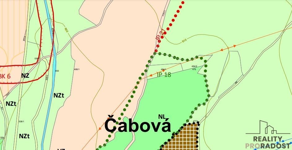 Dovoluji si Vám nabídnout pozemek v obci Čabová- Moravský Be
