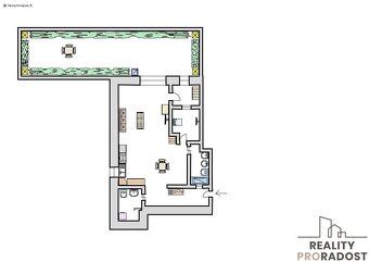 Slunný apartmán s obytnou terasou nedaleko moře.
Nabízíme pr