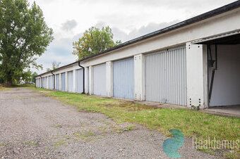Plechová garáž imitace dřeva 6x6+2m kůlna, zlatý dub multile