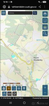 Prodám pozemeky 3/5 (2157m²) určené k rekreaci , možnost cha