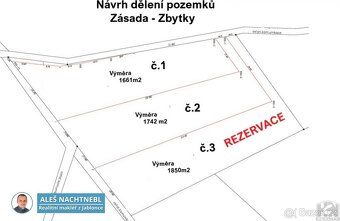 Exkluzivně nabízíme stavební pozemek o velikosti 1661m2 v ob