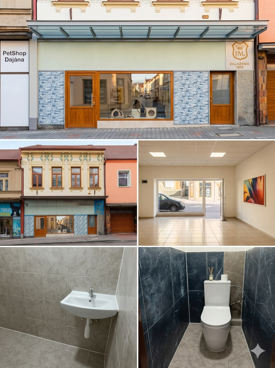 Pronájem komerčních prostorů v centru Hořic v Podkrkonoší, v
