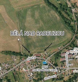 Prodej 3 stavebních parcel s možností rozšíření – Bělá nad R