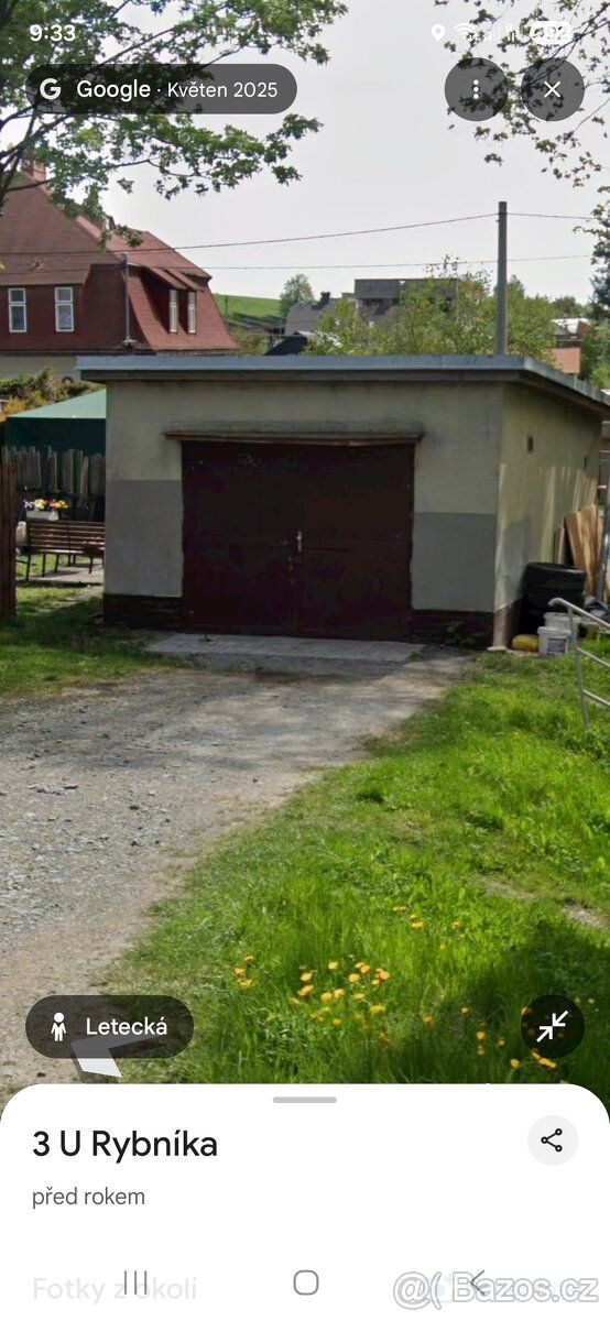Prodám garáž 21m2 v Rýmařově v blízkosti ul. Opavská, samost