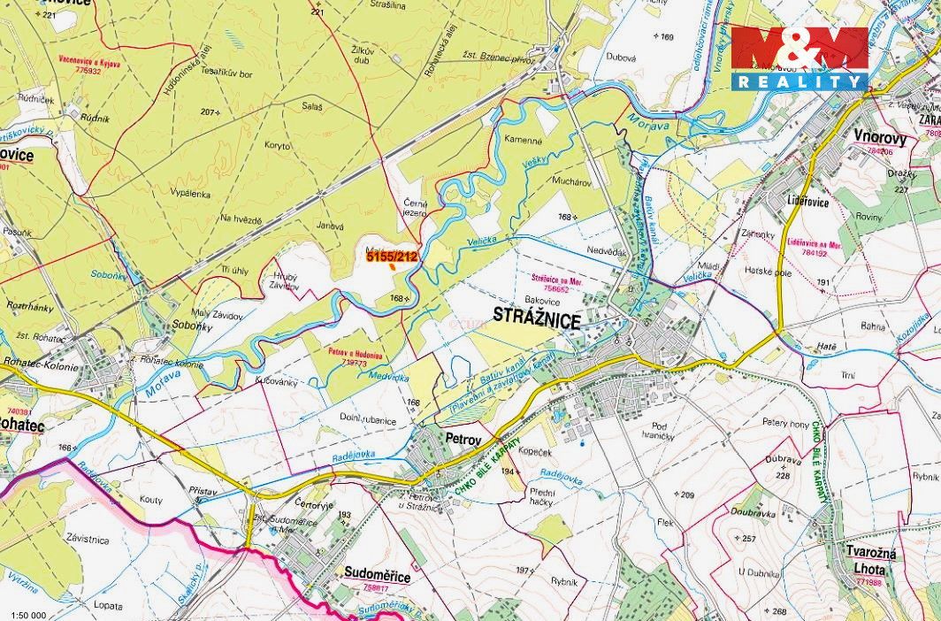Prodej pozemku o výměře 1497 m2 v katastru obce Vracov. Jedn