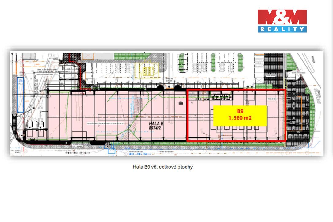 Nabízíme k pronájmu prostor o výměře 1 890 m² v průmyslové h