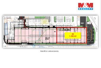 Nabízíme k pronájmu prostor o výměře 1 890 m² v průmyslové h