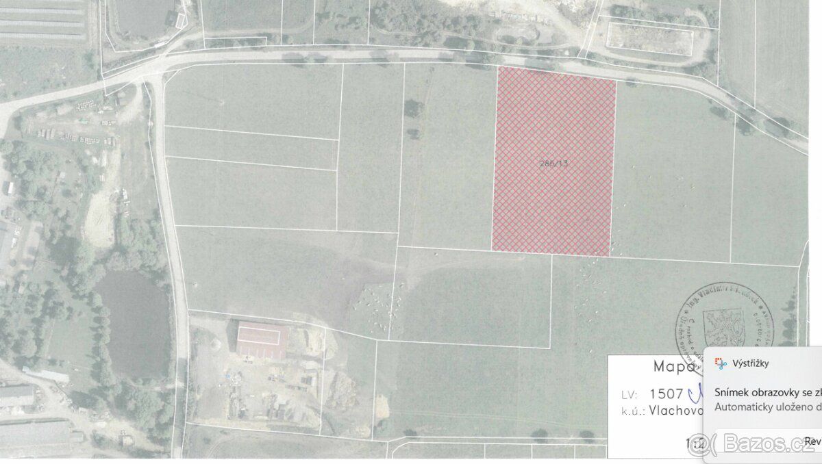 Prodej investičního pozemku – orná půda, 11 557 m², k. ú. Vl