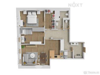 Budoucí byt 3+kk | Centrum Vrchlabí | Projekt rekonstrukce H