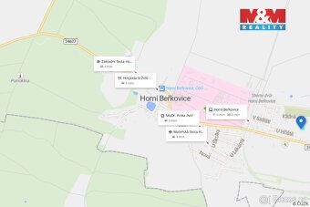 Prodáme stavební pozemek 996 m2 v Horních Beřkovicích. Pozem