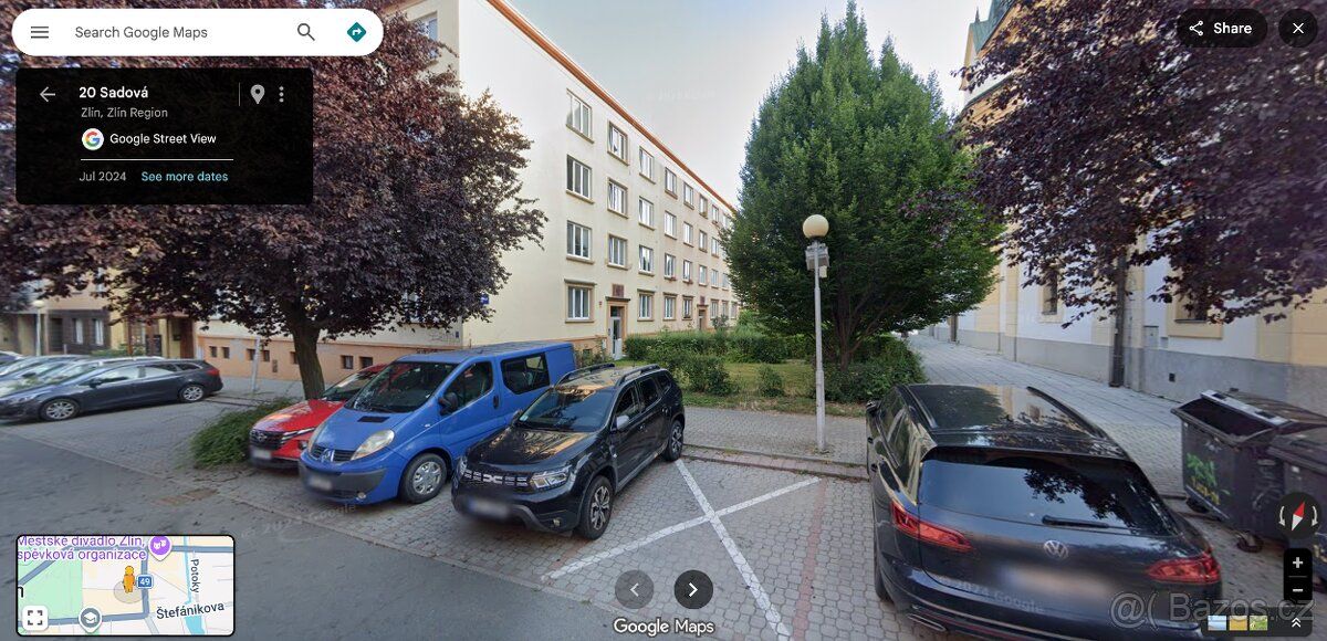 Mám zájem o koupi bytu v centru Zlína, ideálně ulice Sadová,