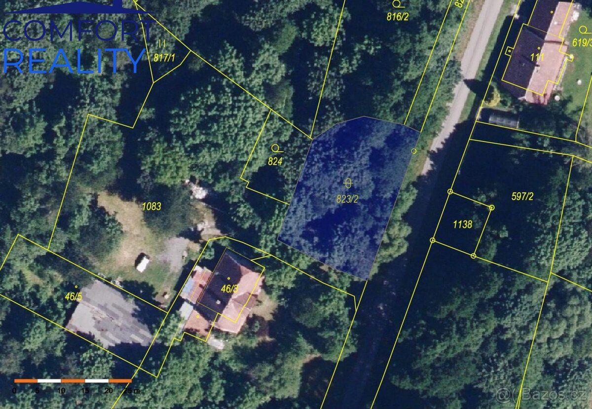 Nabízíme k prodeji stavební pozemek o výměře 637 m2 v obci J