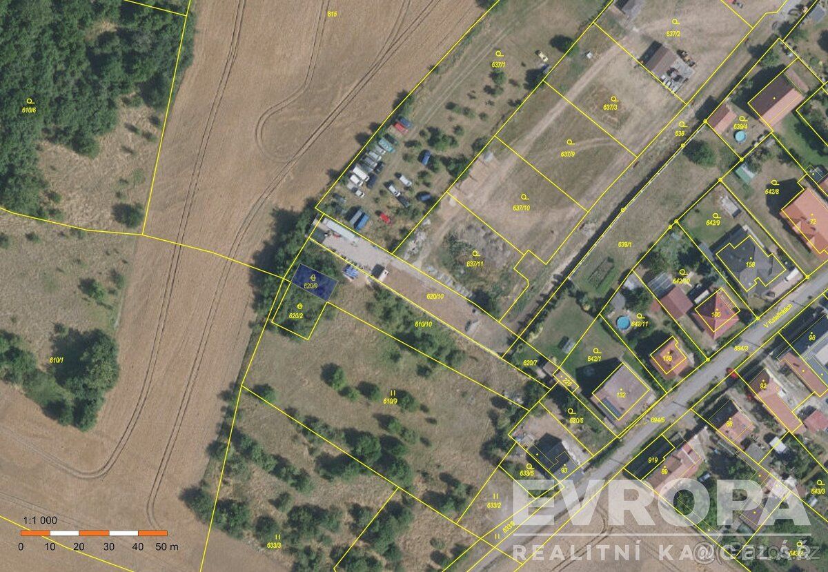Prodej pozemků parcelní číslo: 610/10 a 620/9, katastrálního