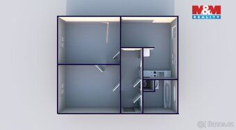 Nabízíme k prodeji byt 2+1 o rozloze cca 58 m² v klidné a ma