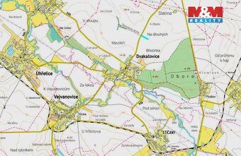 Prodej pozemků o celkové výměře 4505 m2 v katastru obce Dvak
