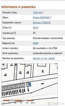 Prodám (přesné rozměry dodám) v Praha 6 Dejvice Glinkova. Os