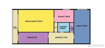 Prodám byt 3+1 v osobním vlastnictví o velikosti 68 m² v uli