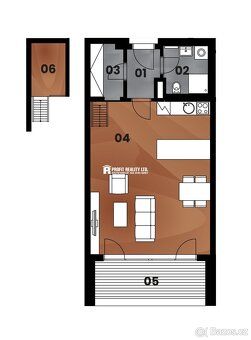 Ev.č. N0025364 K pronájmu moderní byt s vysokým standardem p
