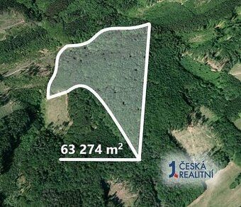Lesy v katastrálním území Luhačovice 12 259, 7 376 m2 + 1 86