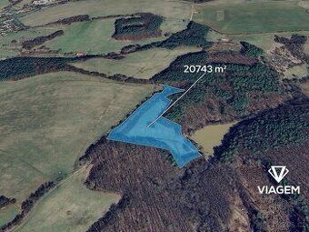 Lesy v katastrálním území Luhačovice 12 259, 7 376 m2 + 1 86