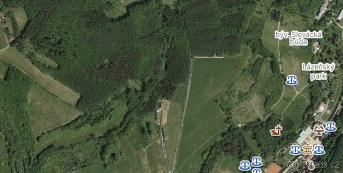 Lesy v katastrálním území Luhačovice 12 259, 7 376 m2 + 1 86