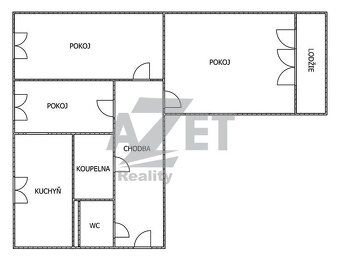 Nabízíme k prodeji družstevní byt 3+1 o velikosti 64 m2. Byt