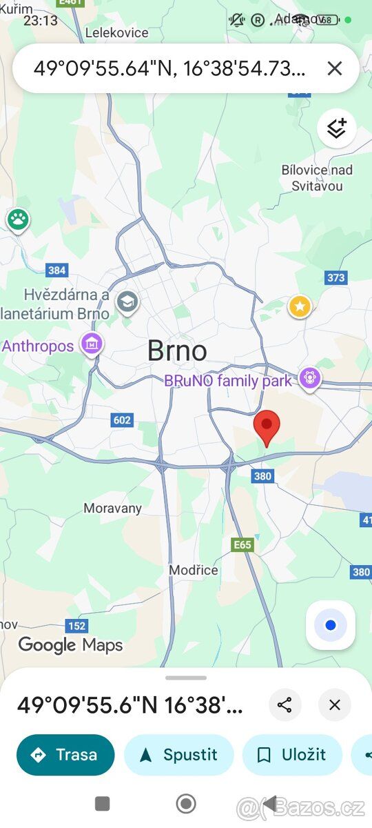 Prodám 1/5 zahrady v Brněnských Ivanovicích. ( Lze přikoupit