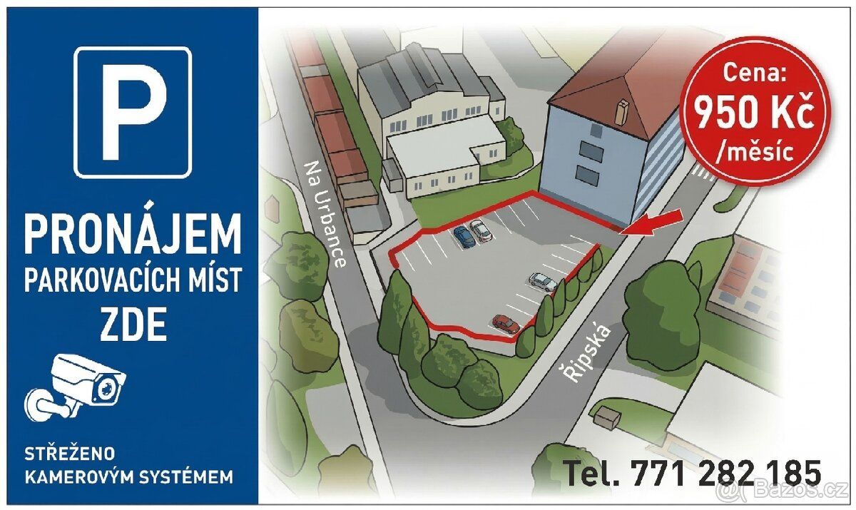 Pronajmeme parkovací stání v Roudnici nad Labem v ulici Na U